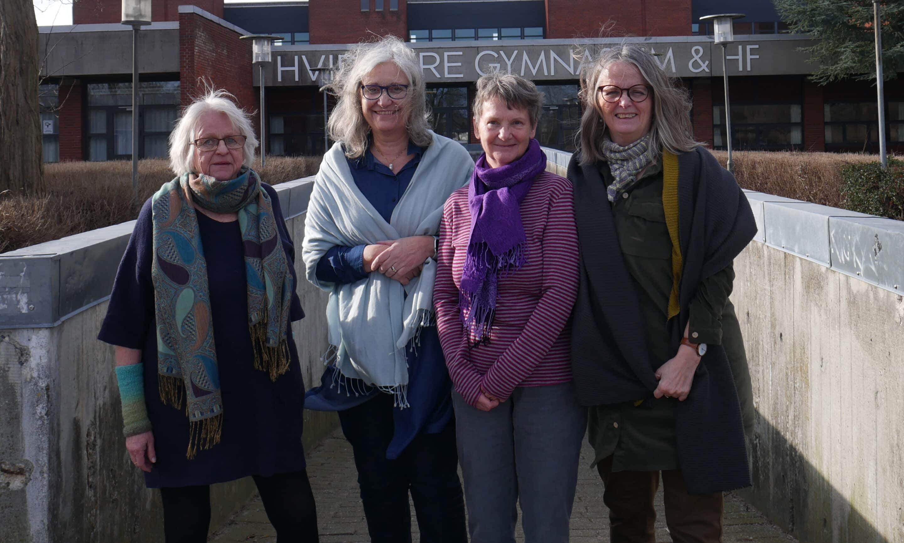 Foto af fire kvinder: Helle Hornemann Nielsen, Marianne Petersen,Ea Ovdal Nielsen og Joan Benzon Larsen
